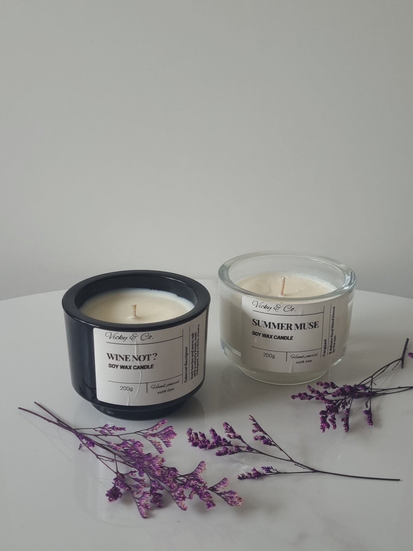 200g Glass Soy Wax Candle