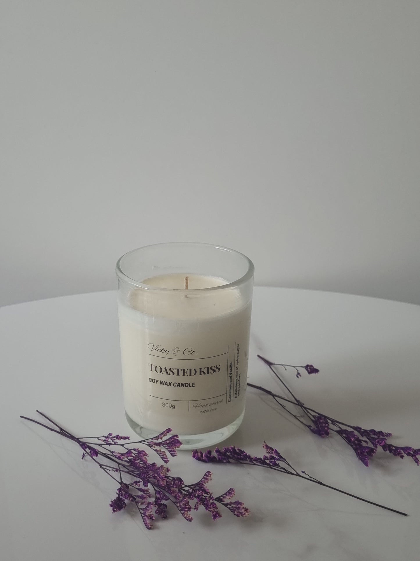 300g Glass Soy Wax Candle